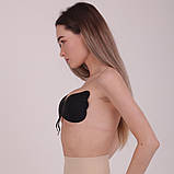 Самоклеючий бюстгальтер – невидимка Fly Bra, ліфчик невидимка чорний, ліф невидимий (6102), фото 8