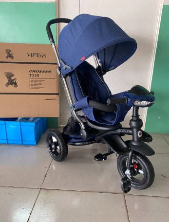 Велосипед триколісний дитячий Crosser T-350 Eco (музика, світло, колеса EVA), фото 1