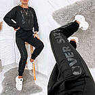 Спортивний костюм жіночий oversize style (42-44;44-46;46-48) кольори: мокко,марсала,червоний,чорний) СП, фото 9