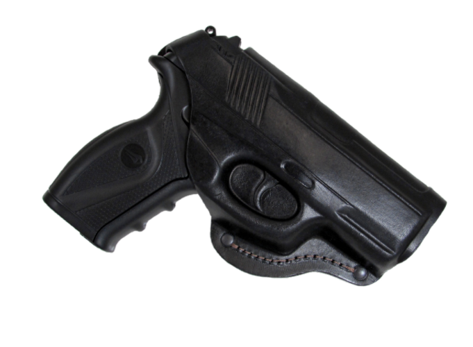 Кобура Crosman C11 поясна формована (шкіра, чорна)