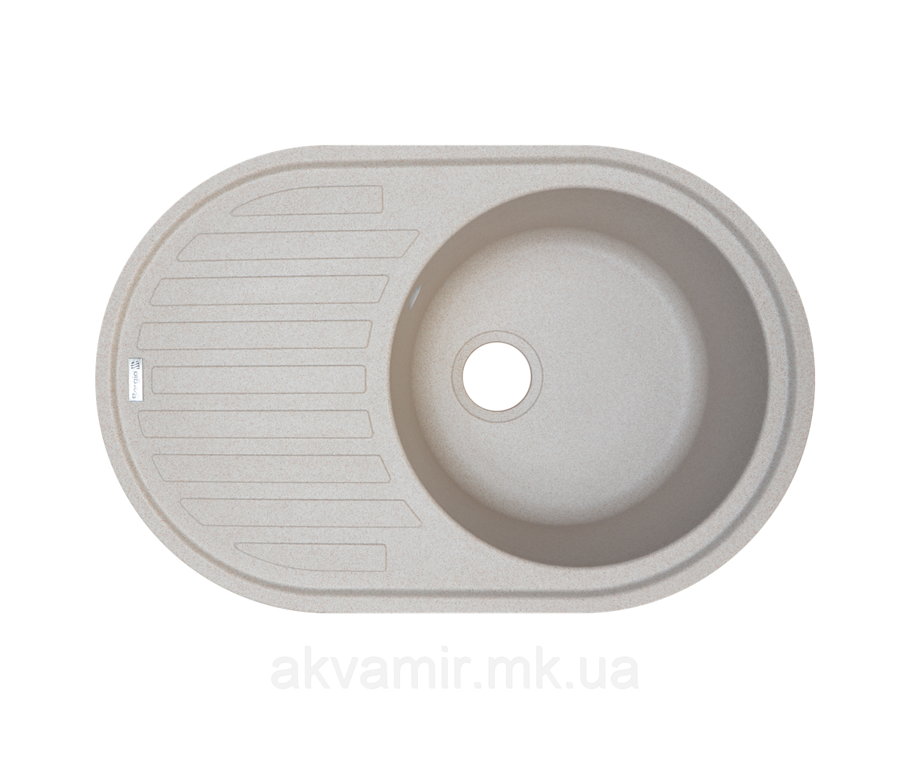 Кухонна мийка Borgio (граніт) OVM-770x500 (піщаний)