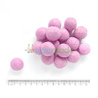 Кулька з вовни ЛІЛОВО-РОЖЕВИЙ (світлий), 2 см, 1 шт