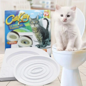 Набір для навчання кішок до унітаза Citi Kitty, Накладка на унітаз для котів, Система привчання кішок до унітаза