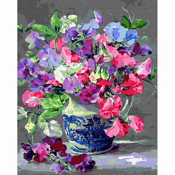 Картина розфарбування по номерах на полотні - 40*50см BrushMe GX25283 Квіти у вазі