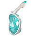 Дитяча повнолицева маска для плавання Easy Breath II generation (маска на все обличчя)  блакитна, фото 4