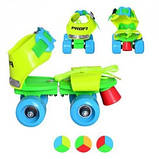 Розсувні Ролики для дітей розмір 15.5-21см Profi MS 0053G (Зелені), фото 3