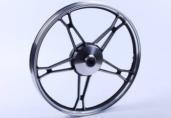 Колесо переднє титанове "black" (барабанне гальмо) 2,5kg — Дельта/Альфа