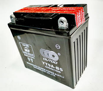 Акумулятор 12 V 9 Ah YTX9A-BS 135/75/135 мм (кислотний) високий