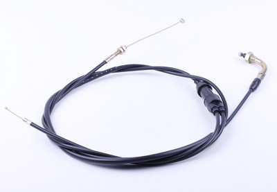 Трос газа (раздвоен.) L-2220mm (верх різь, низ: 1 Різьба 2трос) — Lead, фото 1