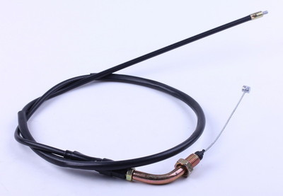 Трос газу L-1020mm (верх різь, низ трос) — Дельта, фото 1