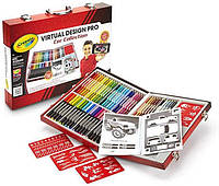 Набір для дитячої творчості у валізі для хлопчиків Крайола 62 предмета Crayola Virtual Design Pro-Cars Set