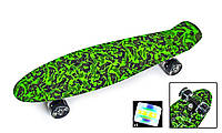 Пенні борд. Penny Board. Nickel 27. Камуфляж. Матові колеса