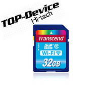 Карта памяти Transcend WI-FI SD SDHC Class 10 32GB (TS32GWSDHC10)