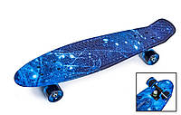 Пенні борд. Penny Board Nickel 27. Космос. Світяться колеса.