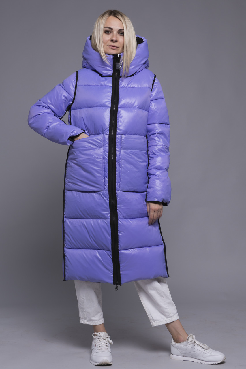 Пуховик TOWMY двосторонній X016 black blue purple