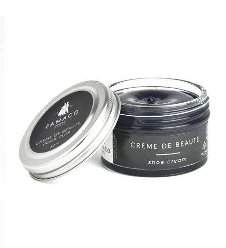 Крем-бальзам для взуття чорний No300 Famaco Creme De Beaute, 50 мл