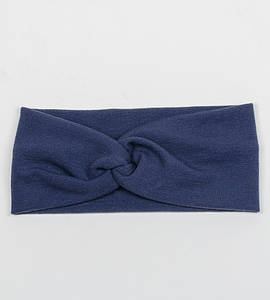 Трикотажна пов'язка на голову "Чалма" (20210), Синій