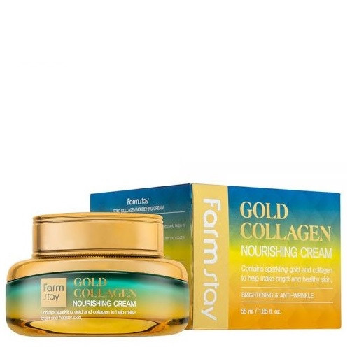 FARM STAY GOLD COLLAGEN NOURISHING CREAM — Відновлювальний крем із золотом і колагеном