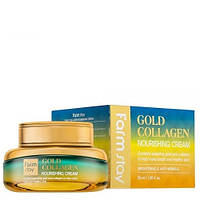 FARM STAY GOLD COLLAGEN NOURISHING CREAM - Восстанавливающий крем с золотом и коллагеном