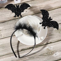 Обруч на Хелловін Летючі миші one size чорний
