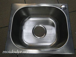 Врізна мийка кухонна ТМ МійДім" 310мм х 370мм з нержавіючої сталі
