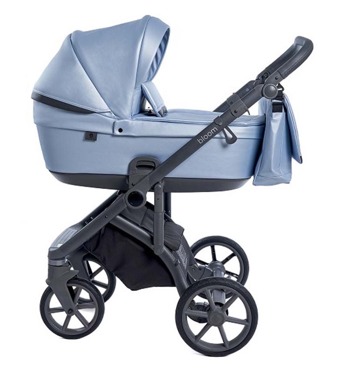 Дитяча універсальна коляска 2 в 1 Roan Bloom Eco Blue Pearl (Роан Блум, Польща), фото 1