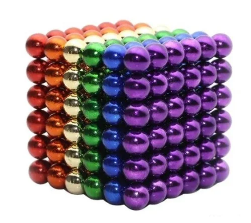 Neo Cube Нео Куб 5мм кольоровий, Головоломка, Різнобарвний нео куб, Антистрес магнітні кульки, Магнітний неокуб