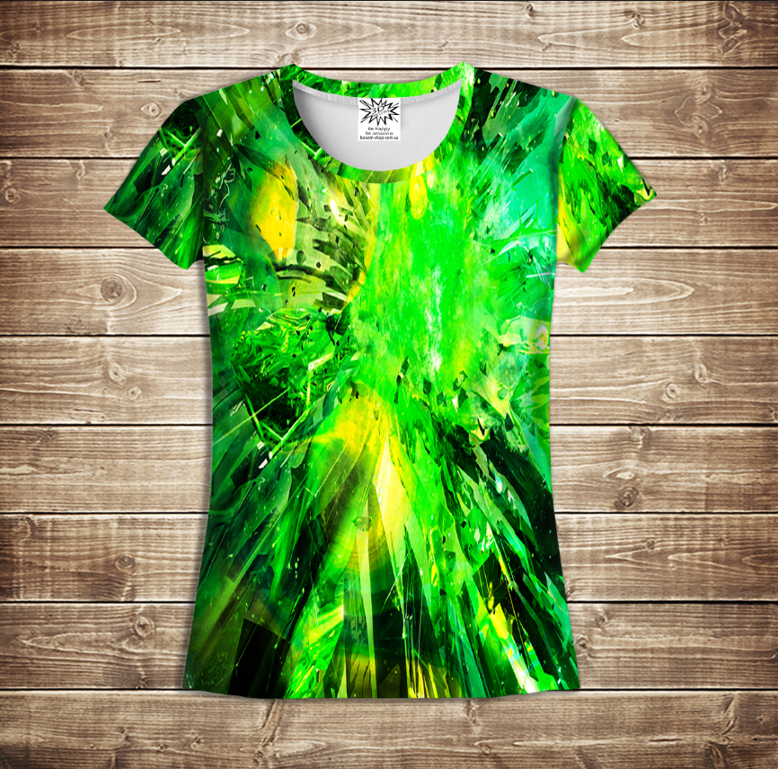 Футболка 3D-Green lazer