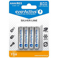 Аккумулятор everActive 4x EVHRL03-800, AAA/(R03), 800mAh, LSD Ni-MH, блистер 4шт