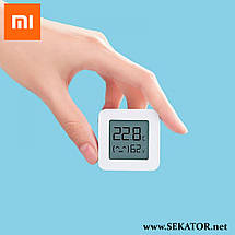 Компактний бездротовий смарт-термометр і цифровий гігрометр XIAOMI Mijia Bluetooth Thermometer 2, фото 6