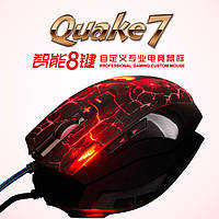 Мышь игровая A-Jazz Quake7 USB 24000dpi LED подсветка оптическая