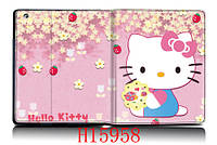 Чехол для iPad2/3/4 гламур HQ-Tech 15958 "Hello Kitty" картинка с фотографическим качеством