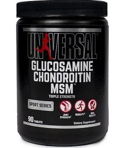 Вітаміни Глюкозамін хондроітин мсм Юніверсал / Universal Glucosamine Chondroitin MSM 90 таблеток без смаку