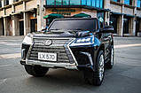 Двомісний електромобіль Kidsauto Lexus LX-570 (4WD, МР4 планшет) black, фото 2