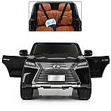 Двомісний електромобіль Kidsauto Lexus LX-570 (4WD, МР4 планшет) black, фото 6