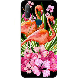 Чохол силіконовий з картинкою для Vivo Y15 Фламінго
