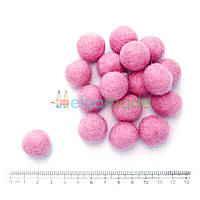 Кулька з вовни РОЖЕВИЙ, 2 см, 1 шт