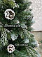 Комбінована ялинки Шишка Віп 2.1м з штучним снігом,литими гілками шишками та пвх, фото 2