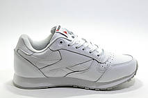 Білі шкіряні кросівки Reebok Classic Leather, White, фото 3