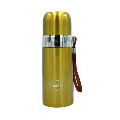 Вакуумний термос із подвійними стінками нержавіюча сталь 350 мл Золото 381СВзолот, фото 1