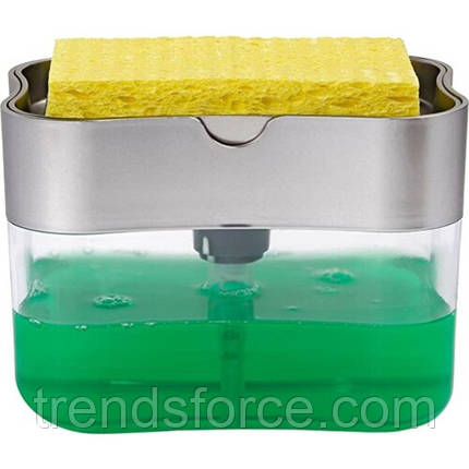 Органайзер для мочалок із дозатором мила Soap Pump Sponge Caddy 182970, фото 1