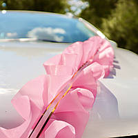 Рюш! Весільна Стрічка на капот 3 метри, Рожева