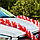 Рюш! Об'ємна Стрічка на авто 3 метри, Червоно-біла, фото 8