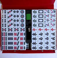 Игра Маджонг Большой с номерами. Mahjong в ПВХ кейсе, коробка 37х27х4см, тайлы: 4х2,9х2см.