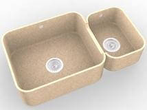 Мийка з акрилового каменю R011 (Hanex, Corian, Staron, Montelli)