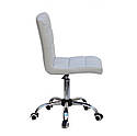 Крісло Augusto CH-Office екокожа СІРИЙ 1008 хромованою хрестовиною з колесами і регулюванням висоти, фото 2