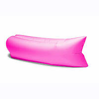 Ламзак надувной W-515 (Pink) | Шезлонг надувной для отдыха
