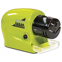 Електро-точилка Sharpener for knives and scissors electric (Green) | Точило для ножів та ножиць на батарейках