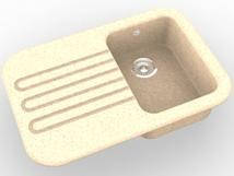 Мийка з акрилового каменю R012 (Hanex, Corian, Staron, Montelli)