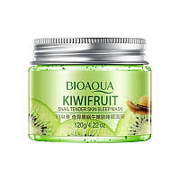 Ночная маска гелевая с киви и муцином улитки BIOAQUA Kiwifruit Snail Tender Skin Sleep Mask